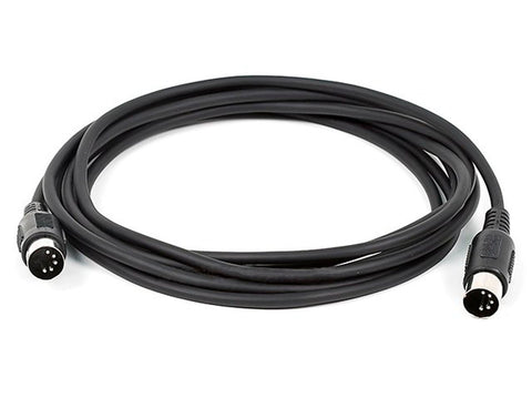 Cable Midi de 5 pin color negro